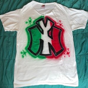 New York Yankees Custom Airbrush Tee Size S
